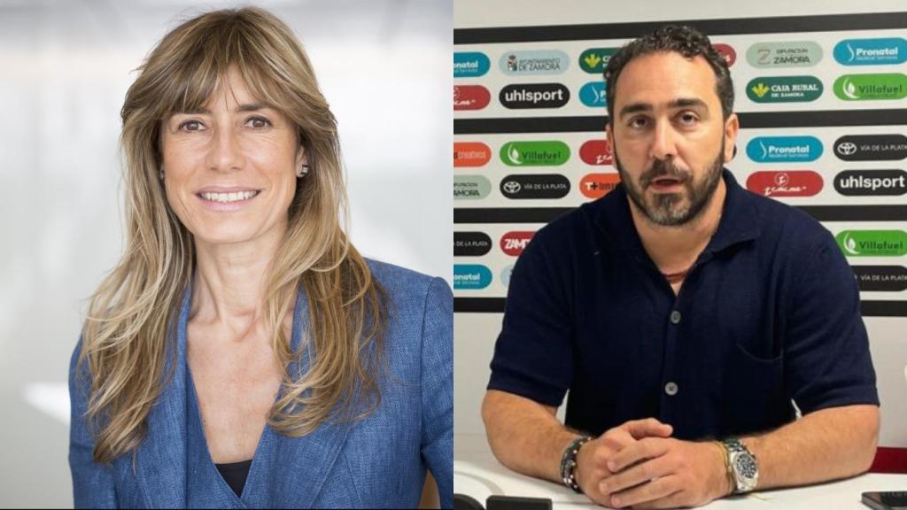 Montaje fotográfico de Begoña Gómez y Víctor de Aldama