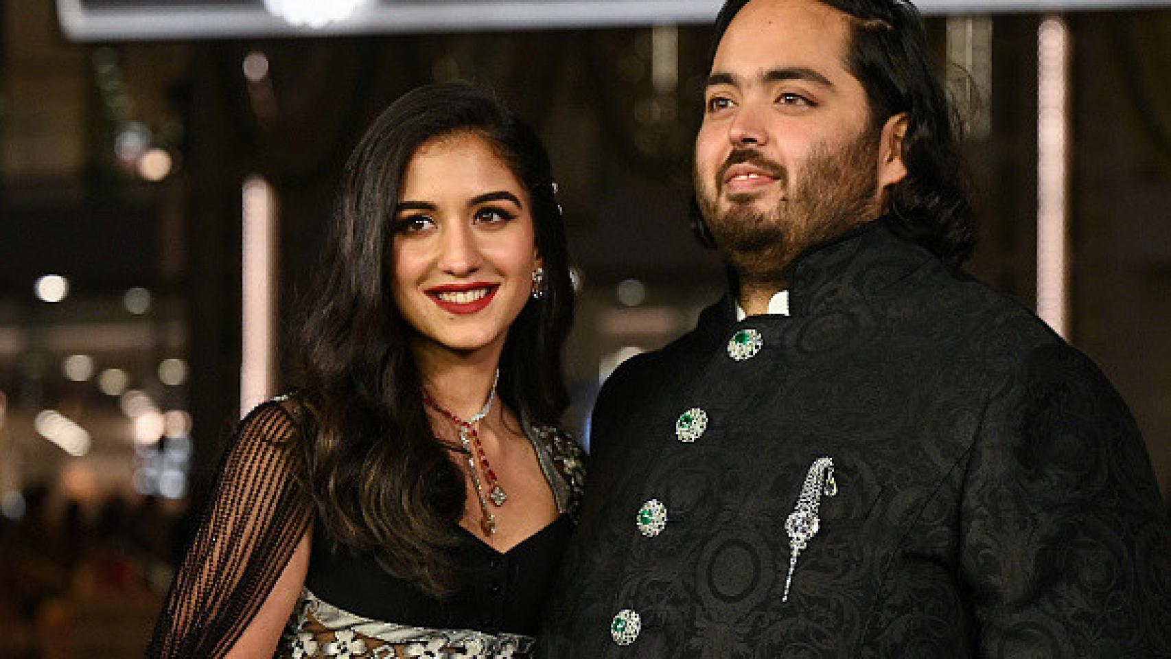 Anant Ambani y su futura mujer, Radhika Merchant, en marzo de 2023.