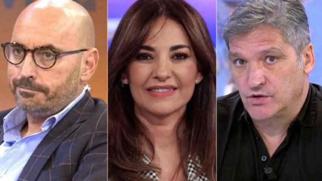 Fotomontaje de los 'paparazzi' junto a Mariló Montero.