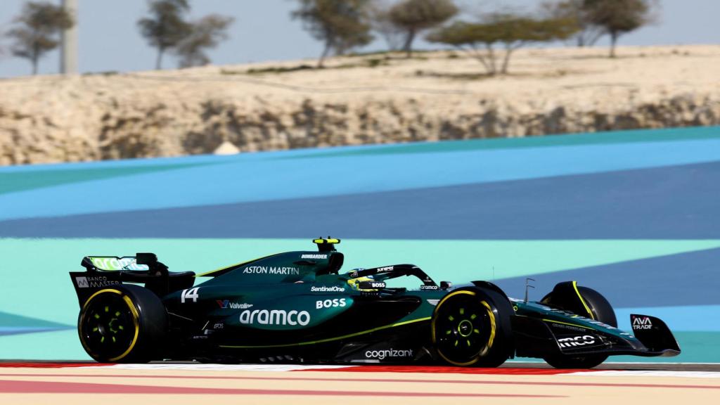 Fernando Alonso, en una sesión de práctica del GP de Baréin 2024 de la Fórmula 1