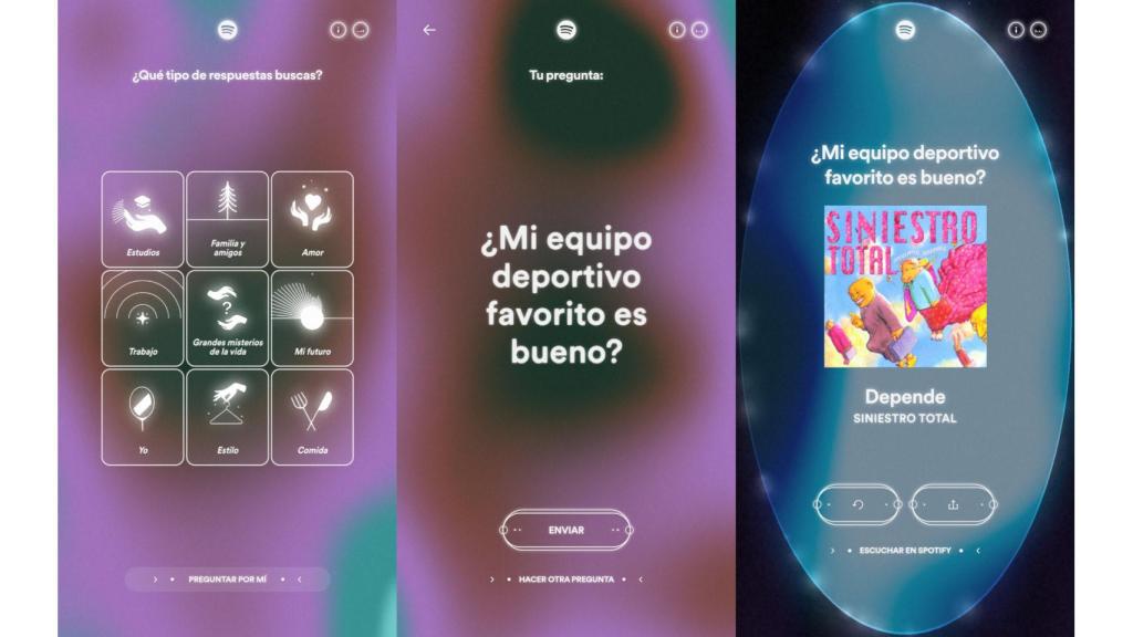 La función de Oráculo Musical de Spotify