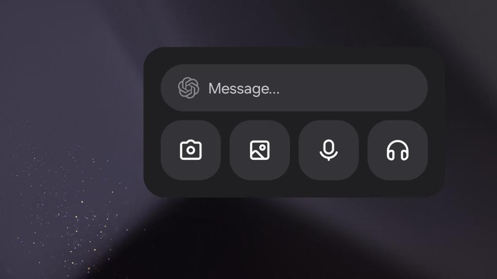 Así es el widget de ChatGPT en ANdroid