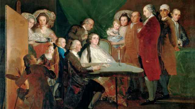 La familia del infante don Luis de Borbón, retratada por el pincel de Goya.