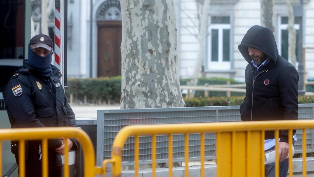 Víctor de Aldama, a las puertas de la Audiencia Nacional.