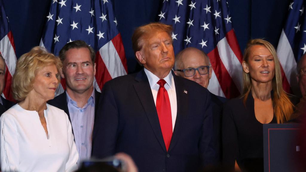 Donald Trump en una fiesta por las primarias republicanas de Carolina del Sur el pasado domingo.