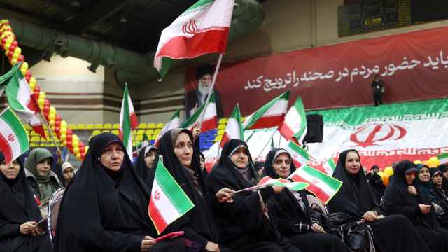 Acto de campaña para las elecciones parlamentarias en Teherán, Irán, el 27 de febrero de 2024.