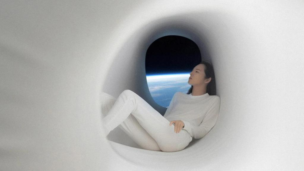 Concepto de Acromnia, el hotel espacial sin muebles