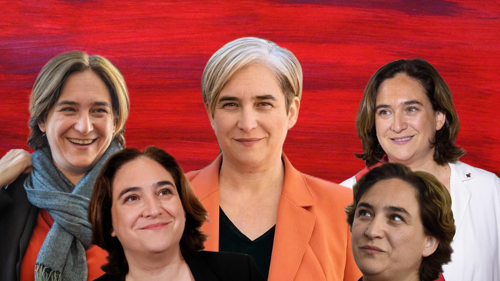 Ada Colau, en un montaje de El Español.