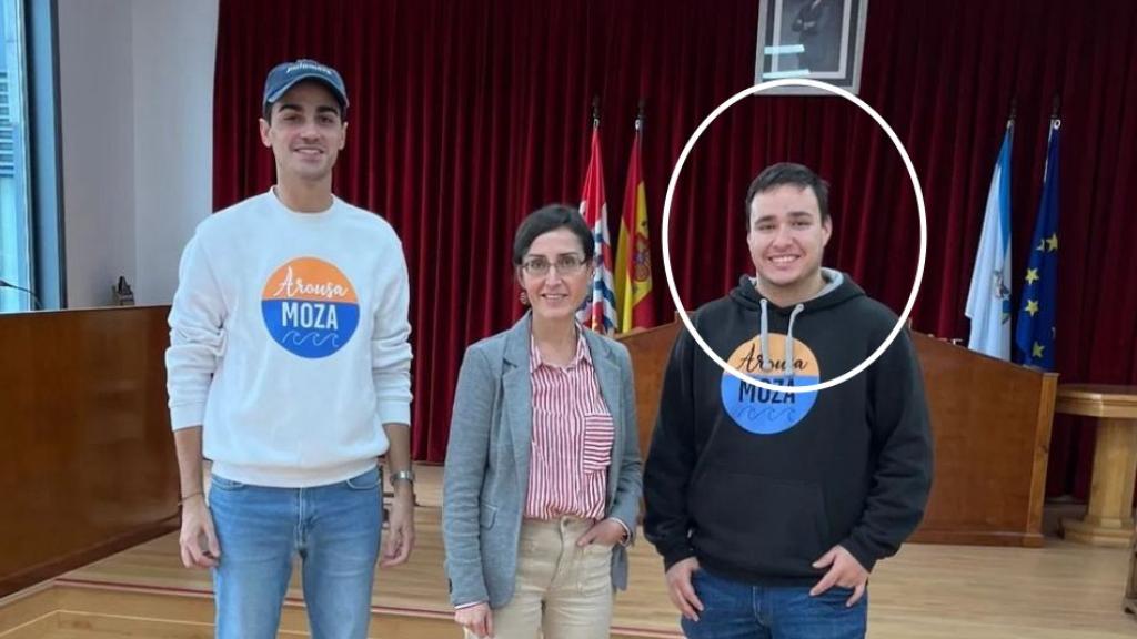 Pablo Pérez Caamaño en las actividades de Arousa Moza.