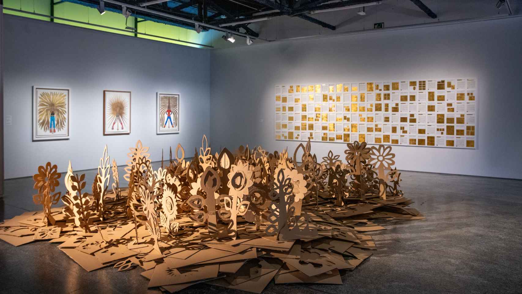 Detalle de la exposición en la sala de Arte de la Universidad Complutense de Madrid.