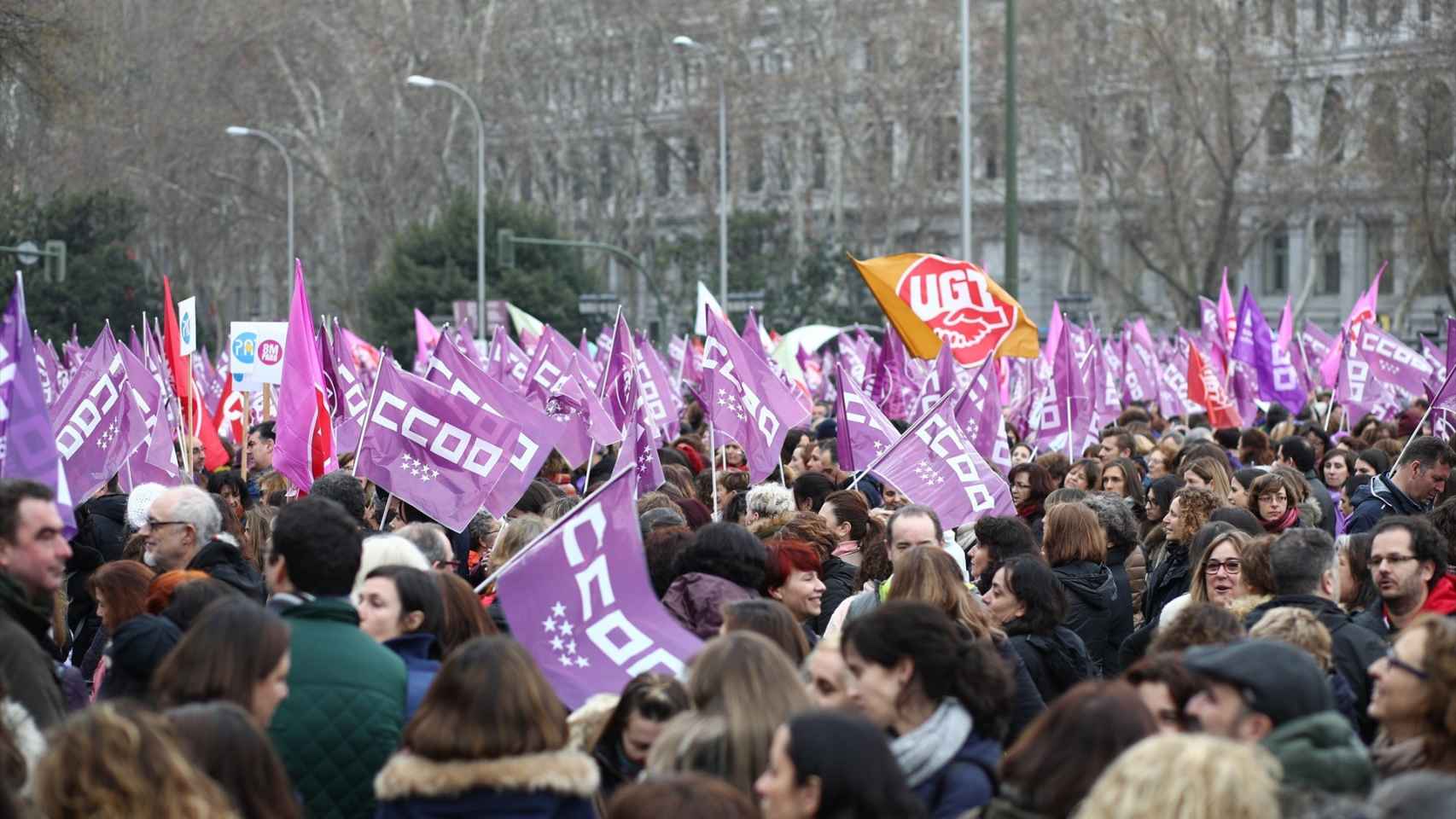 Imagen de archivo de la huelga feminista del 8M de 2018.