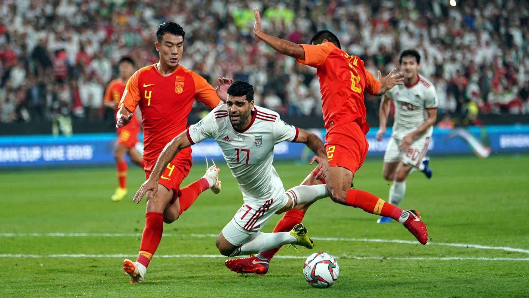 Partido de cuartos de final de la Copa Asiática de 2019 que enfrentó a China e Irán.