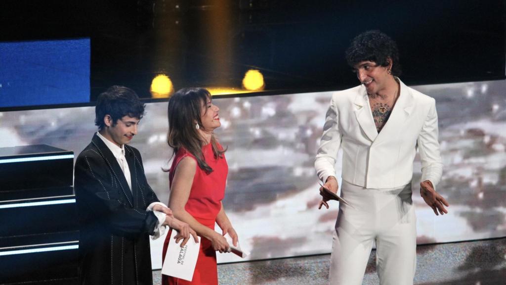 Los tres presentadores.