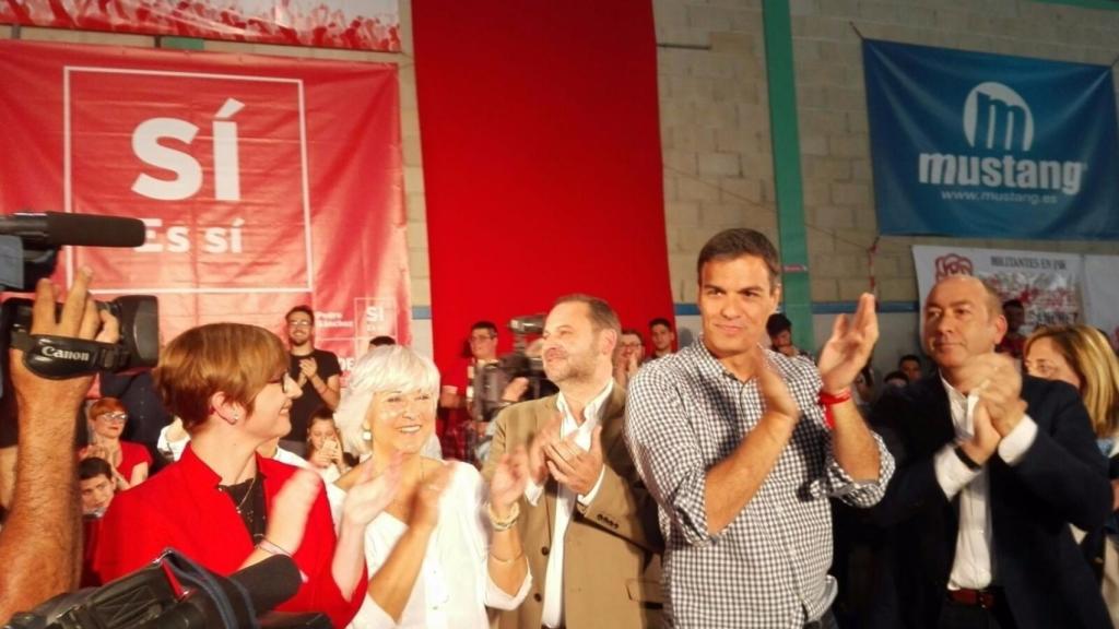 Imagen de archivo de José Luis Ábalos, Pedro Sánchez y Alejandro Soler.