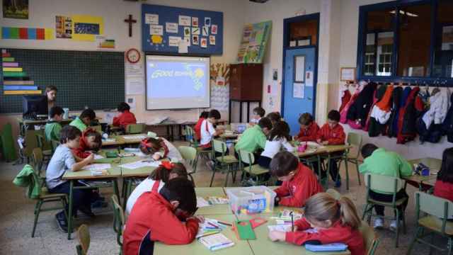 Imagen de un aula del Colegio Claret de Segovia.