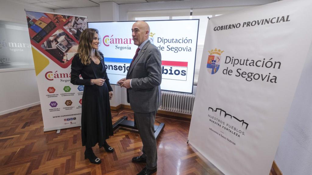 Imagen de la presentación del 'Consejo de Sabios' de la Diputación de Segovia y la Cámara de Segovia, este viernes.