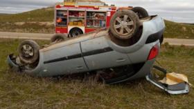 Accidente de tráfico entre Pueblica de Campeán y Tardobispo