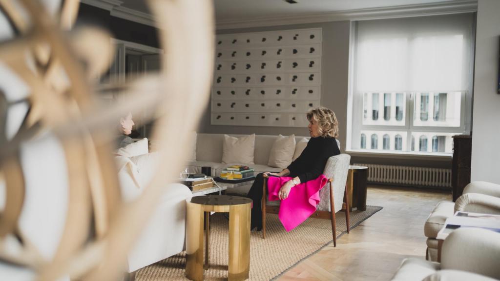 Ella Fontanals-Cisneros en un momento de la entrevista. Foto: Cristina Villarino