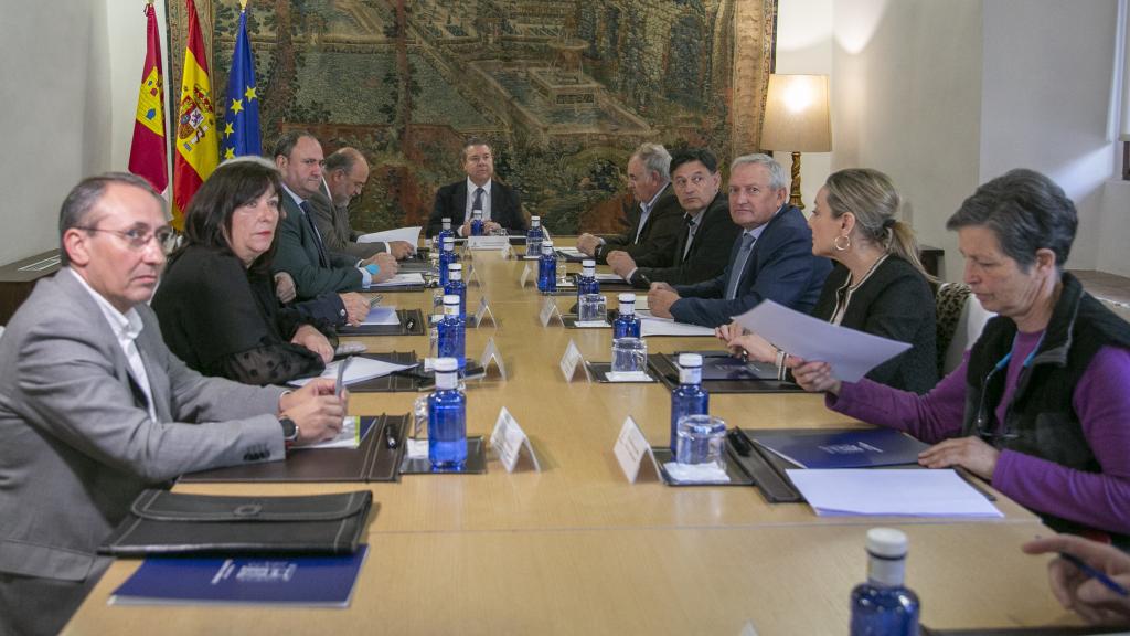 Reunión en el Palacio de Fuensalida. Foto: JCCM.