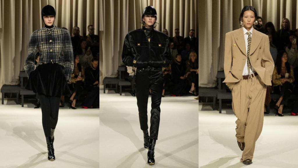 Siluetas del desfile de Schiaparelli.