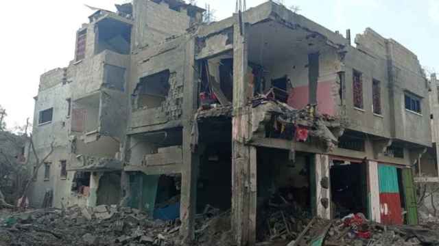 Una de las viviendas de la familia de Adib Aljabali en Gaza.