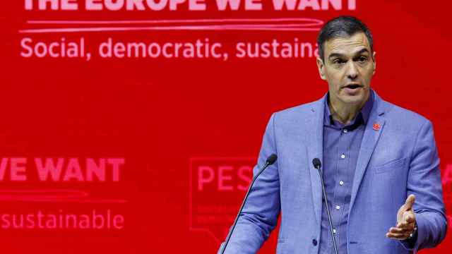 Pedro Sánchez interviene en el Congreso del Partido Socialista Europeo en Roma