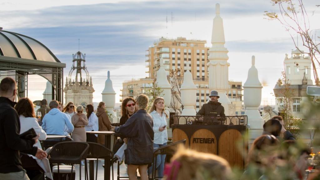Atardecer desde el Atenea Sky. EE