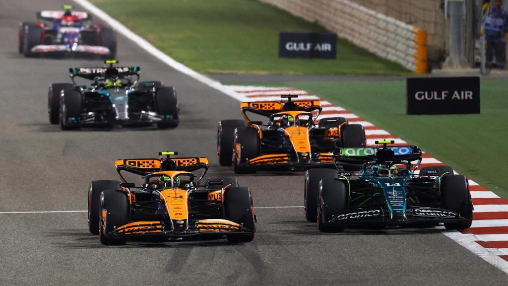 Un instante del GP de Baréin.