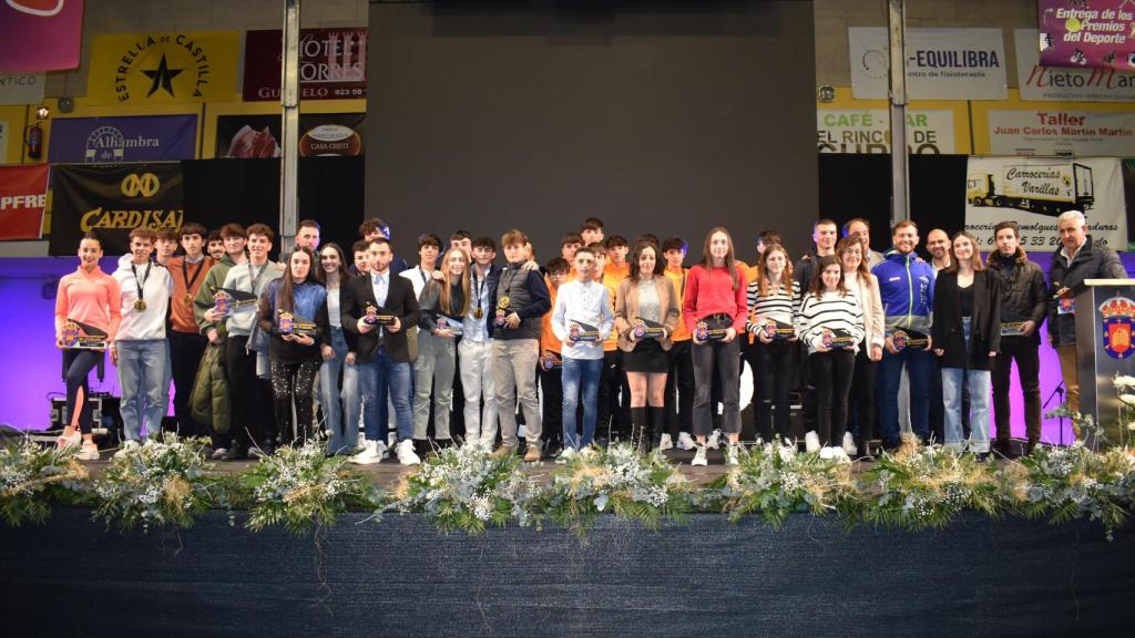Todos los premiados en el evento ‘Juventud & Deporte’ de Guijuelo