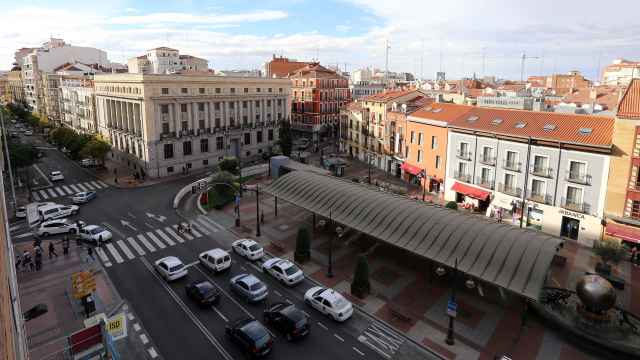 Vista general de la Plaza España de Valladolid