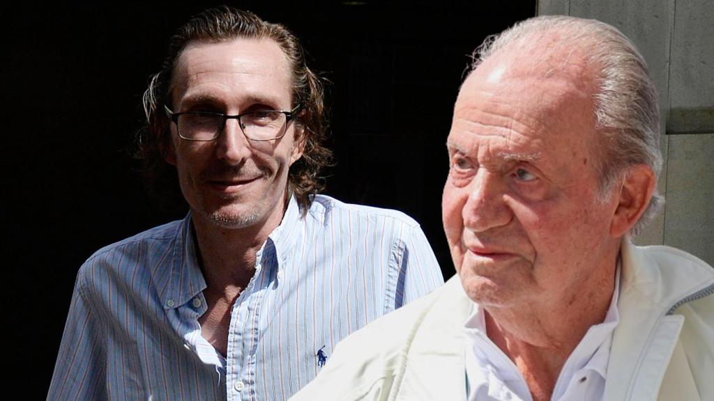 El emérito Juan Carlos junto a Fernando Gómez-Acebo, en un montaje de JALEOS.