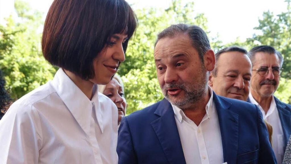 Diana Morant, en un acto de campaña junto a José Luis Ábalos. EP / Eduardo Parra