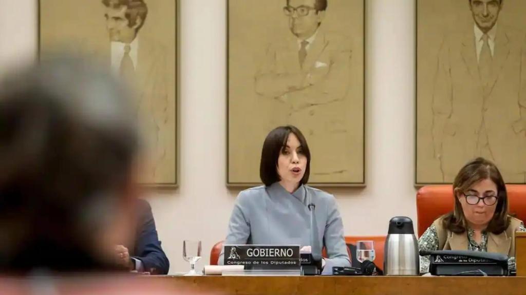 Diana Morant, durante una comparecencia en comisión del Congreso.