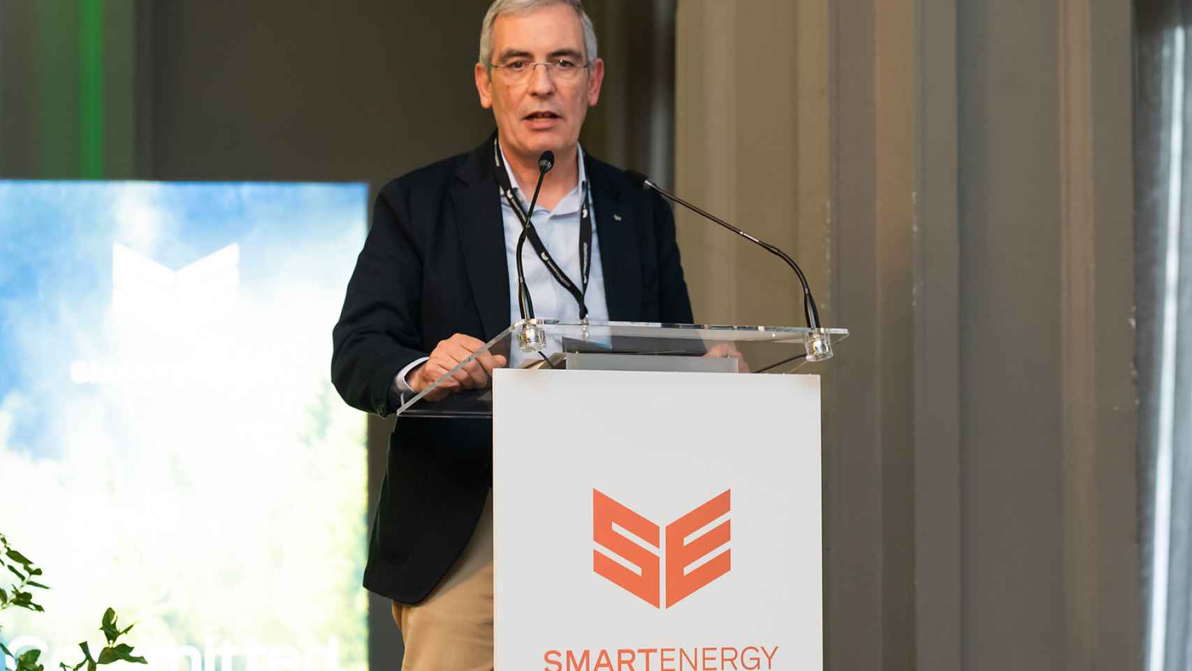 José María Llopis, managing director Spain and Wind Europe de Smartenergy durante la jornada H2 Zaragoza