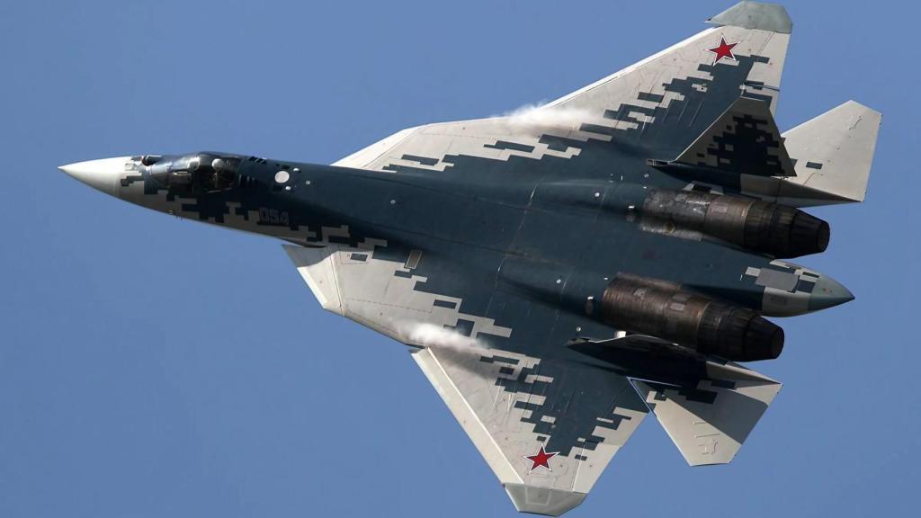 Avión Sukhoi Su-57 de quinta generación