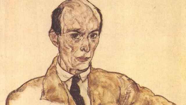 Schoenberg retratado por Egon Schiele (detalle, 1917)
