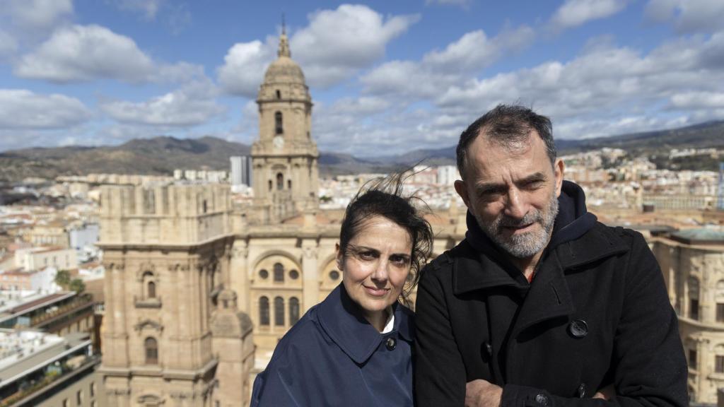 El productor Chema de la Peña y Blanca Torres.