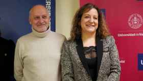 El secretario general de UGT en Castilla y León, Faustino Temprano, y la presidenta del Grupo Socialista y Demócrata en el Parlamento Europeo, Iratxe García, en las jornadas de UGT, este lunes.