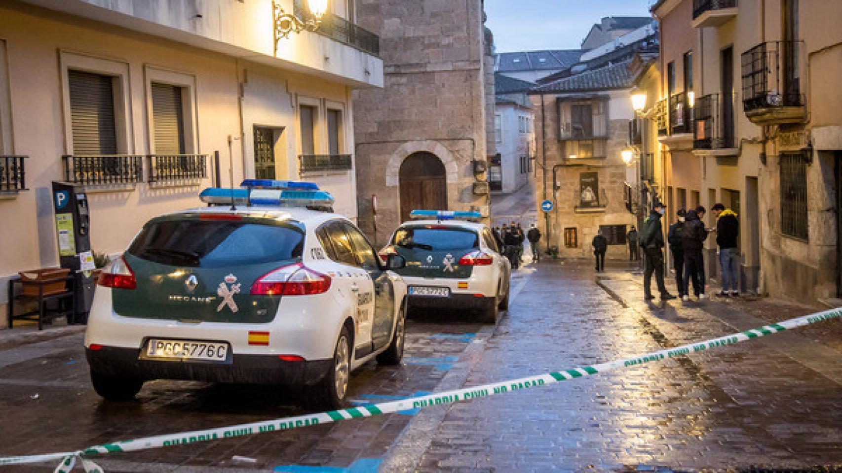 Lugar donde se produjo el crimen en Ciudad Rodrigo