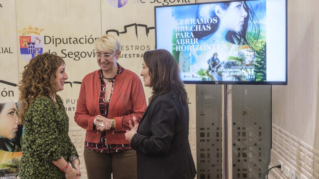 Virginia Gómez, María del Mar Martínez y Pilar Martin