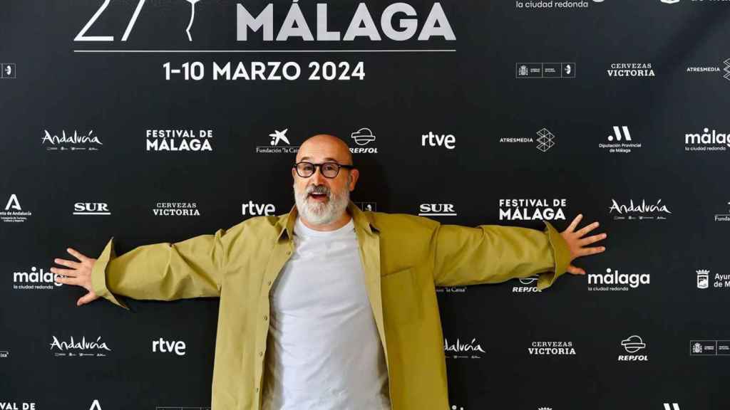 El actor Javier Cámara, premio Málaga del 27 Festival de Cine.