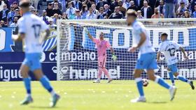 Alfonso Herrero durante el Málaga CF vs. Ibiza