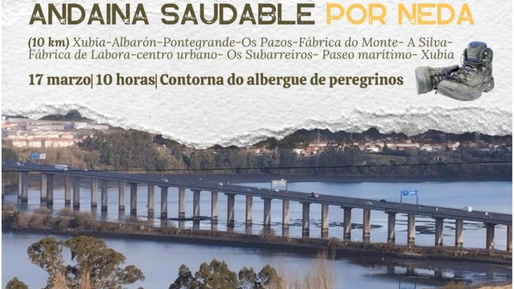 Caminata saludable en Neda (A Coruña): será el 17 de marzo y ya puedes inscribirte