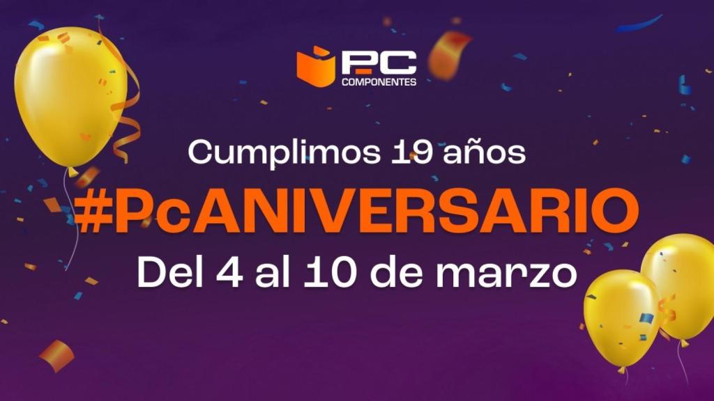 ¡Aniversario de PcComponentes!: Aprovechas los descuentos de hasta el 40% en tecnología, informática y gaming