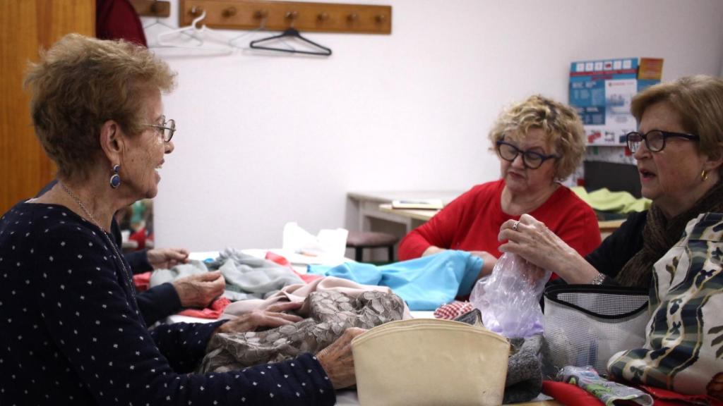 El taller de reciclaje textil.
