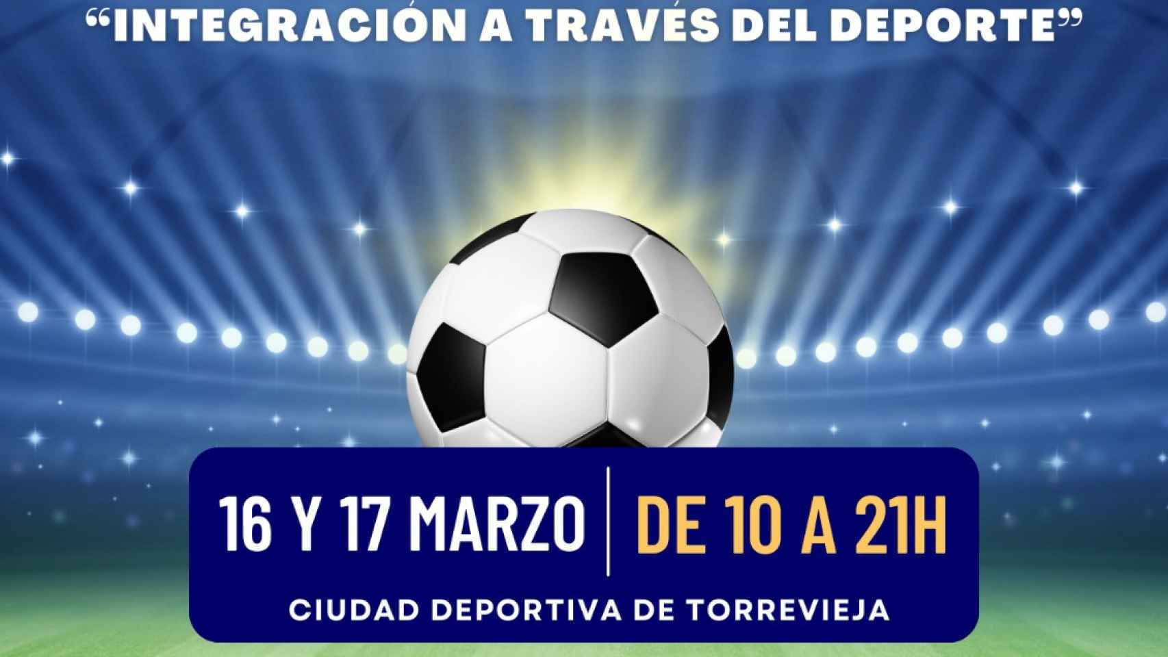 El cartel del II Mundialito de Fútbol de Torrevieja.