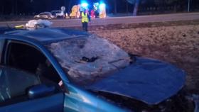 Imagen del accidente en Pedrajas de San Esteban, Valladolid