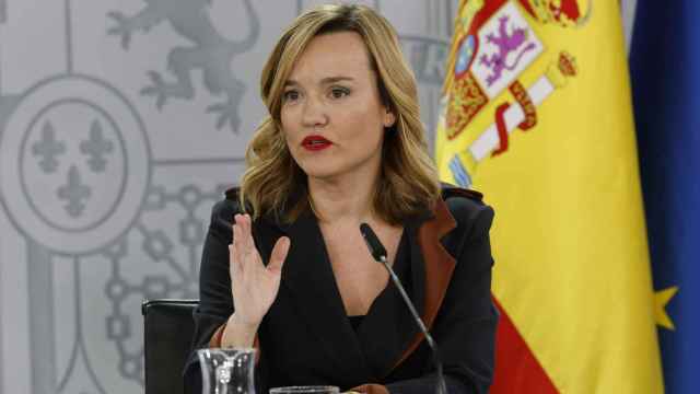 La ministra portavoz del Gobierno, Pilar Alegría, este martes en la rueda de prensa posterior al Consejo de Ministros.