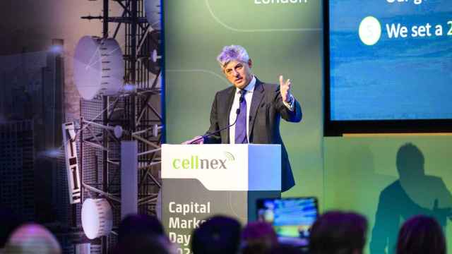 Marco Patuano, consejero delegado de Cellnex, en el Capital Markets Day 2024.