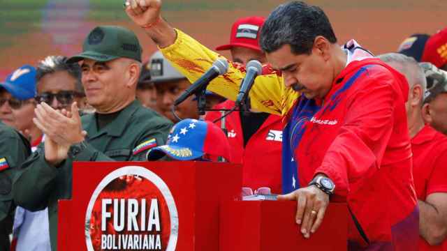 Nicolás Maduro durante la celebración de un mitin en Caracas el pasado 29 de febrero.